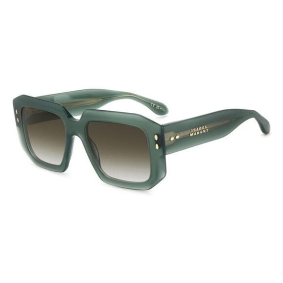 New ISABEL MARANT Green Square IM 0143/S 1ED9K Sunglasses Women - Picture 1 of 4